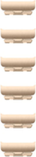 Apple Gold Link Bracelet Kit Щифтове Златист (Apple Watch 46 мм)