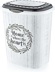 Ozer Plastik Plastic Laundry Basket 41lt with Cap 42.5x33x51cm
