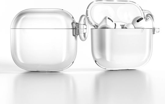 Hurtel Θήκη Σιλικόνης σε Διάφανο χρώμα για Apple AirPods 4