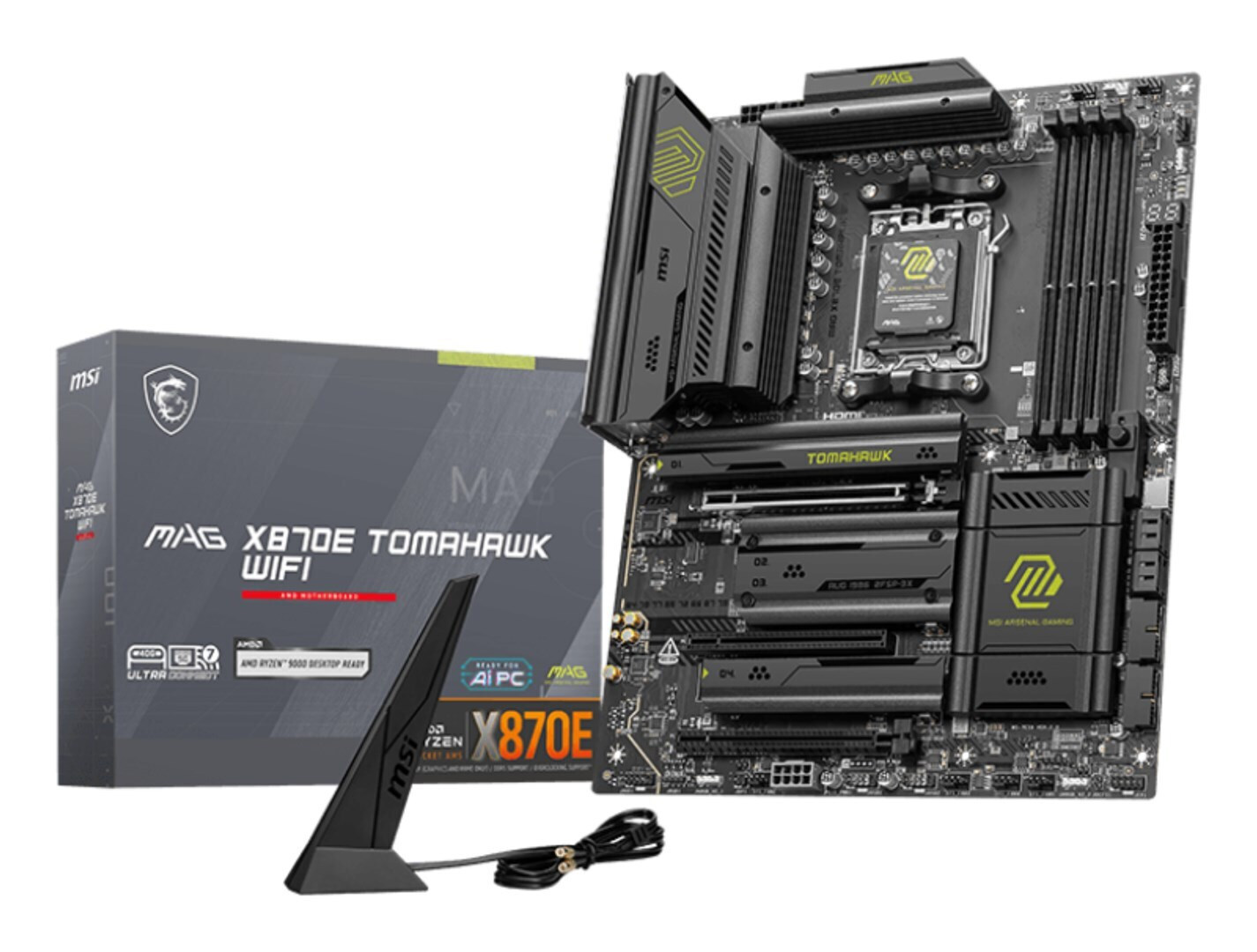 MSI MAG X870E Tomahawk WIFI Motherboard ATX με AMD AM5 Socket (7E59-004R)