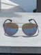 Dasoon Vision Unisex Γυαλιά Ηλίου με Ασημί Μεταλλικό Σκελετό και Ασημί Καθρέφτη Φακό 2478037