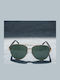 Dasoon Vision Unisex Sunglasses with Gold Frame and Green Lens 2478051