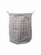 Wäschekorb Stoff 80lt 40x50x47cm Graues