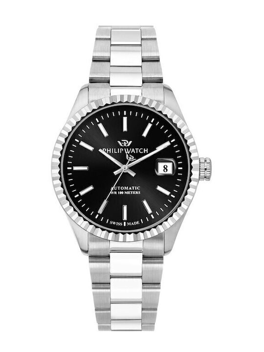 Philip Watch Caribe Ρολόι Αυτόματο με Μεταλλικό Μπρασελέ Philip Watch Caribe Ρολόι Αυτόματο με Μεταλλικό Μπρασελέ