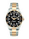 Philip Watch Caribe Men's Watch Battery with Silver Metal Bracelet