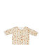 Kids' Casual Jacket Double Sided with Lining Vintage Little Flowers/white Blossom