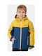 Waterproof Kids' Casual Jacket Windproof with Hood Gold
