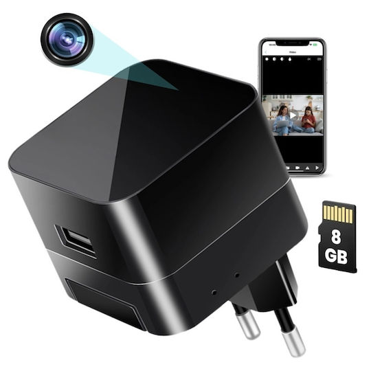Cameră Ascunsă WiFi 1080p cu Slot pentru Card de Memorie și Senzor de Mișcare