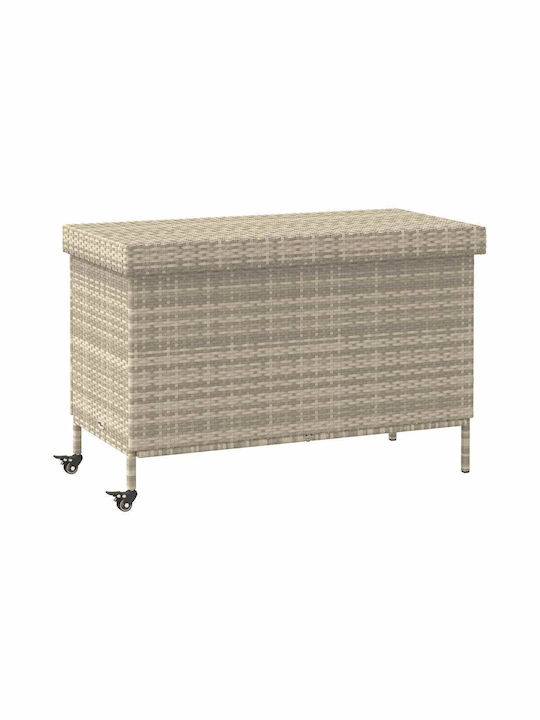 vidaXL Outdoor Storage Box Gray L110xW55xH73cm