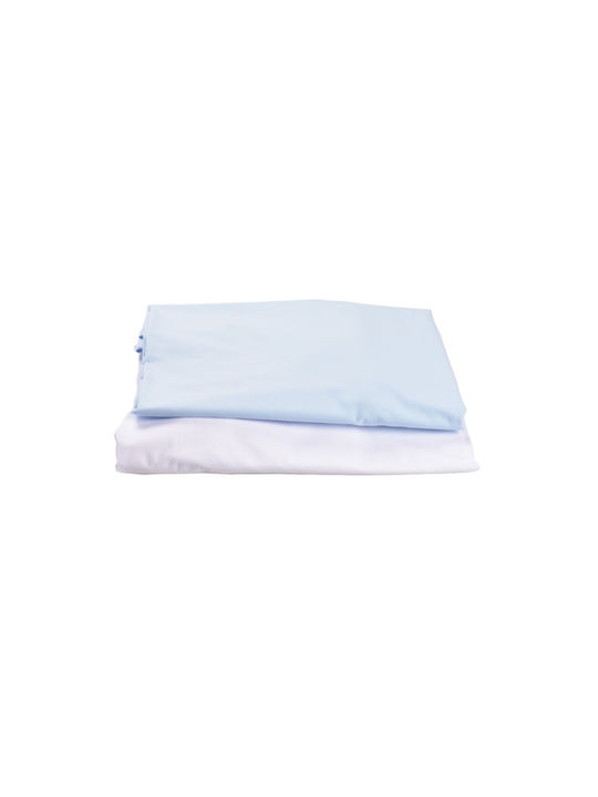 Confort Family Seturi de cearșafuri pentru bebeluși Pentru Patut Bumbac cu Cauciuc Albe 60x120buc 2buc