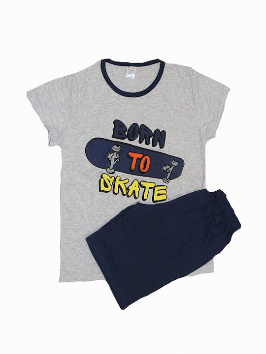 Happy Touch Детска пижама Лятна Grey