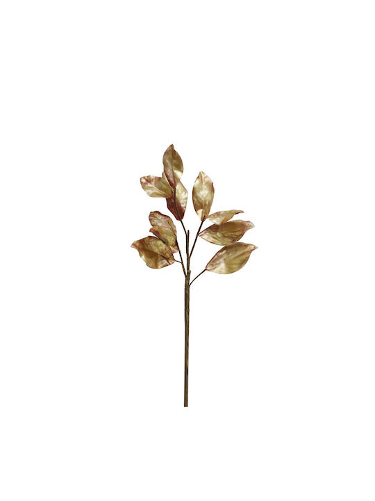 Magnolienblätter Künstlicher Zweig Stoff PVC Gold Burgunder 74 Set mit 12 Stück 030779 Stoff PVC