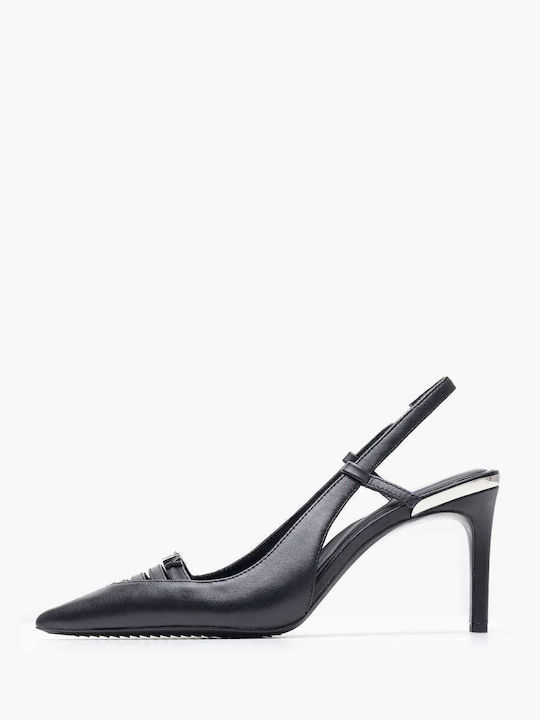 DKNY Leather Black Heels