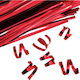 Σετ 100τμχ Κόκκινα Κλείστρα Twist Ties 10cm 11kat49