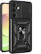 Hurtel Hybrid Back Cover Silicone Black (Galaxy...