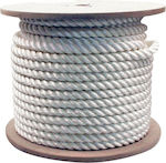 Twisted Three-Strand Polyester Rope White