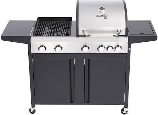 Bormann Elite BBQ5060 Gas Grill with 5 pcs 20.5kW and Side Burner