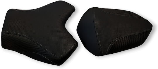 Z750-1000 Gen2 Kawasaki Anti-slip Carbon Look Seat Cover Grey Stitching