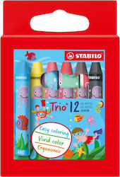 Stabilo Trio Oil Pastel Set 12 Colors
