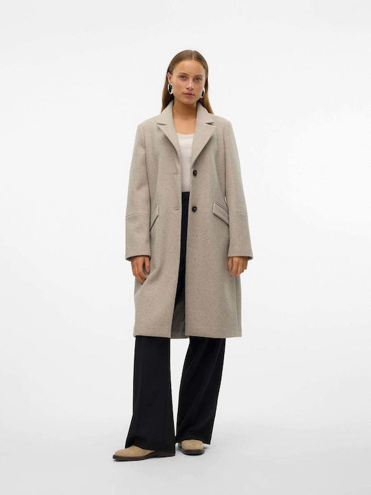 Vero Moda Women's Long Coat beige