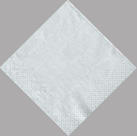Χαρτοπετσέτες Cocktail Moire Platinum 12.5x12.5cm Caspari 20 Τεμάχια