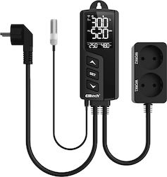 Elitech Thermostat Temperature Controller Humidity Temperature Control Sockets 220v Sensor Probe