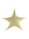 Glitter Plastic Christmas Decorative Star Gold