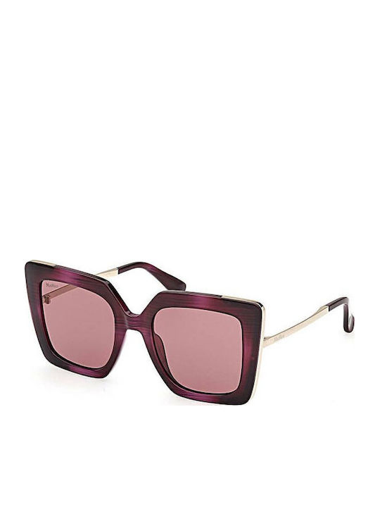 Max Mara Women's Sunglasses with Burgundy Frame MM 0051 83W