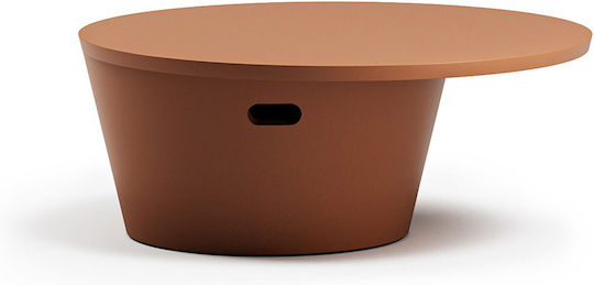Masa De Cafea Centrală Rotundă Totem Terracota L84xL84xÎ33cm