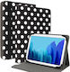 Wonder Canvas Tablet Case 10 Inches Black Polka-dot