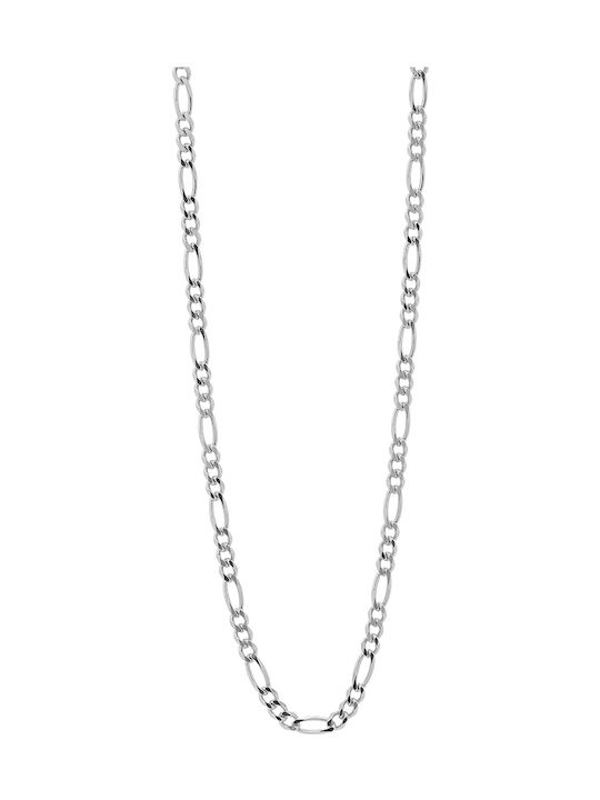 Prince Silvero Ασημένια Αλυσίδα Λαιμού Μήκους 60cm