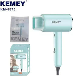 Οικιακό Πιστολάκι Μαλλιών Kemei Km-6875 Μπλε Μπλε