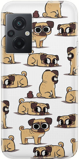 Cute Pugs Xiaomi Poco M5 Clear Tpu Διάφανη Σιλικόνη
