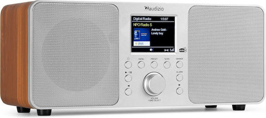 Audizio GENUA Cu alimentare la rețea DAB+ cu Bluetooth Argintiu