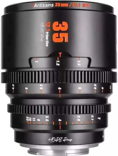 7artisans Crop Φωτογραφικός Φακός Photoelectric 35mm T2.1 Hope S35 Cine Σταθερός για Canon RF Mount Μαύρος