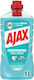 Ajax Ocean Fresh Καθαριστικό Υγρό Πατώματος με Απολυμαντική Δράση 1lt