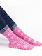 Women's Casual Socks Flower I Cotton Pamela 18854 Pink