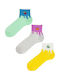 Șosete scurte pentru femei Fruits II Bumbac 3 perechi Design 36485 Multicolor