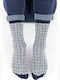 Damen Freizeitsocken Cross III Baumwolle Pamela 18898 Dunkelblau