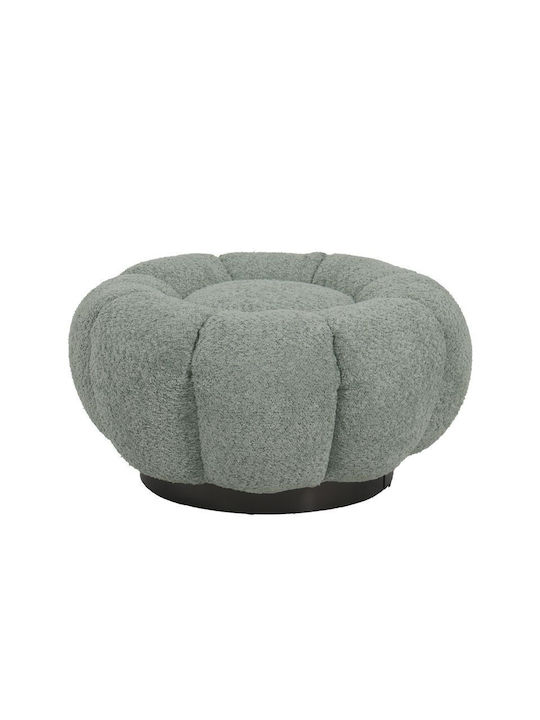 Stool For Living Room Upholstered with Fabric Nester Pistachio Shade 60x60x31cm