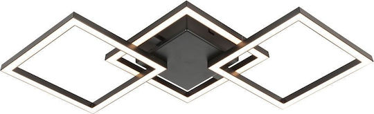 Vivalux SONOMA Deckenleuchte 63,5 cm Schwarz mit Integrierter LED