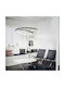 Ideal Lux Pendant Light Pink 80x80cm