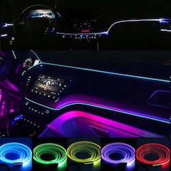 Sârmă Neon Led Rgb Idealstore Conector Usb Alimentare 5v Lungime 9m Include Conector Ștecher Vine cu Telecomandă Ușor de Instalare