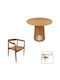 Garden & Outdoor Furniture Sets Dining Room Set Noody-kenda 3 Pieces Natural