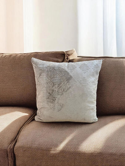 Linea Home Μαξιλαροθήκη Vendome Μόκα 45x45εκ.