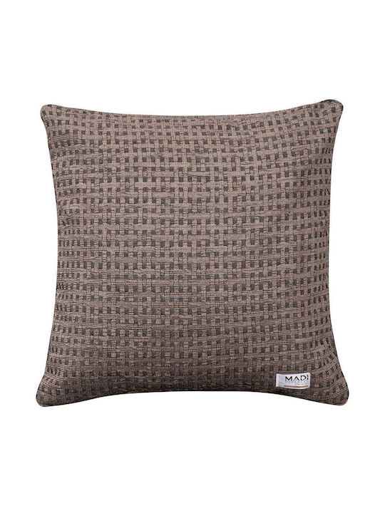 Madi Μαξιλάρι Καναπέ Mouve Mouve Beige 45x45εκ.