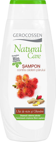 Gerocossen Natural Care Castor Oil And Ginger Sampon de par împotriva Căderii Părului pentru Deteriorat Păr 400ml
