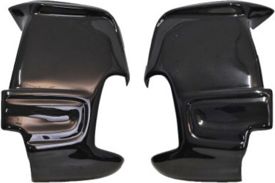 Capace Oglindă Stil Batman Idealstore Compatibile cu Ford Transit 2014-2023 Negru Lucios Rezistent la UV Aspect Elegant Instalare Ușoară