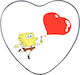Handmade Metal Alloy Heart Box SpongeBob No38 Valentine's Day 15x14x4.5cm
