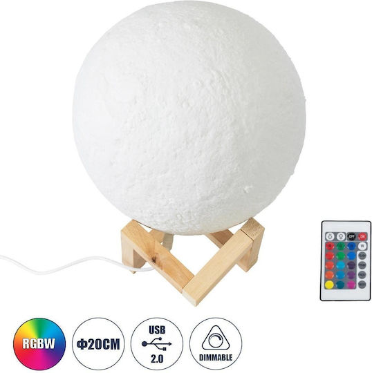 GloboStar Φωτιστικό LED RGBW Moon Light GloboStar Φωτιστικό LED RGBW Moon Light